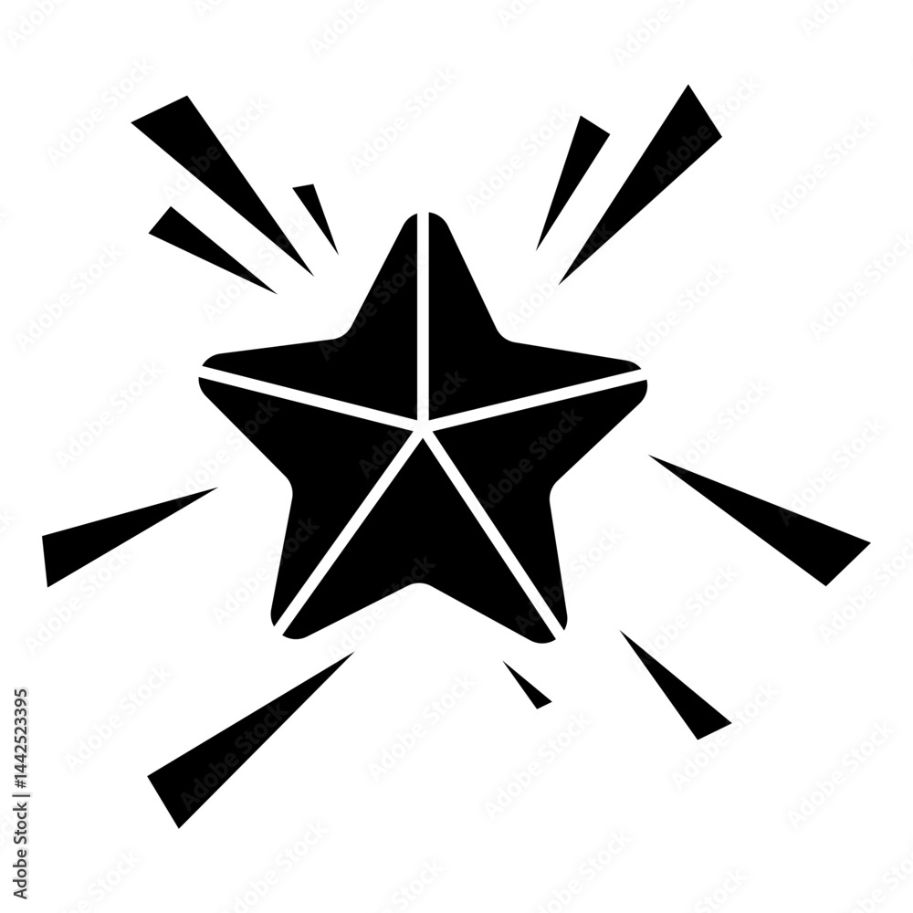 Fototapeta premium Comic Attention Icon, Icons that express awareness, discovery, attention, and emphasis, Simple Icon Vector Design, best used for presentation, application, web and banner