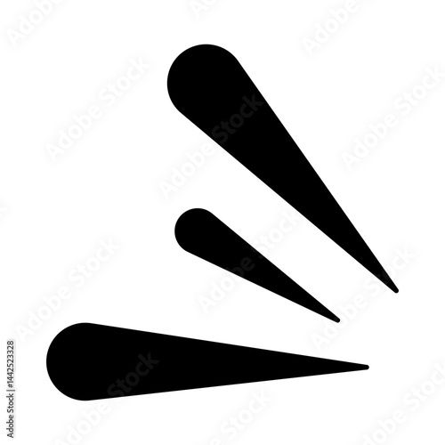 Comic Attention Icon, Icons that express awareness, discovery, attention, and emphasis, Simple Icon Vector Design, best used for presentation, application, web and banner