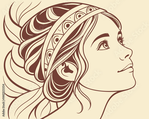 girl with long hair