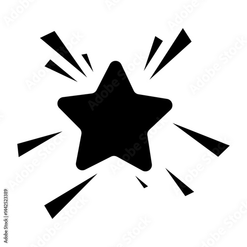Comic Attention Icon, Icons that express awareness, discovery, attention, and emphasis, Simple Icon Vector Design, best used for presentation, application, web and banner