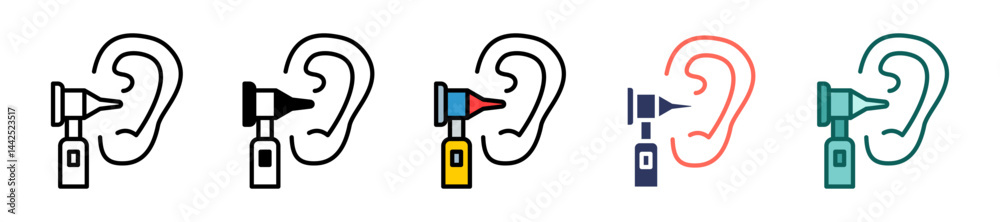 Obraz premium Hearing Check multiple icon