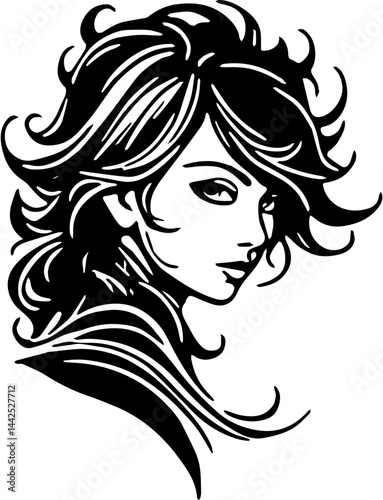 girl with long hair
