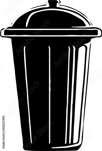 vector rubbish bin