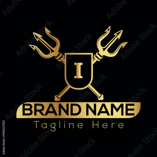 Under construction design featuring a vector gas mask illustration is a grunge concept symbol I logo design