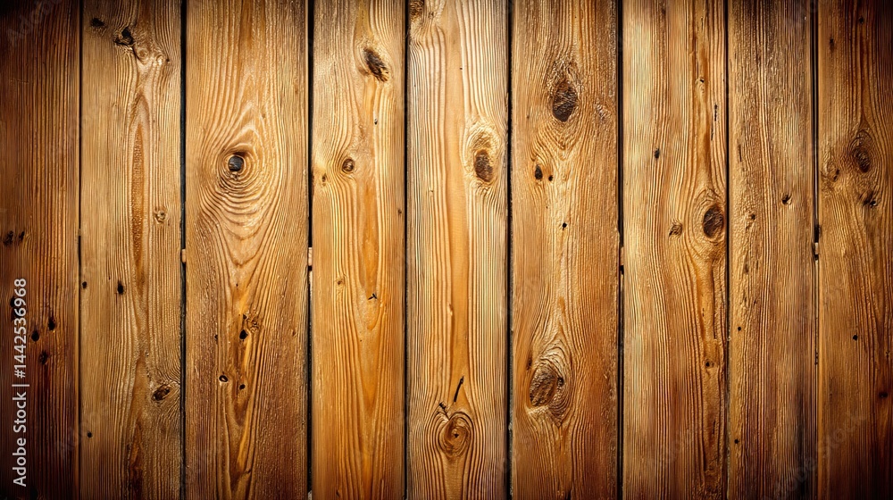 Naklejka premium The background features old, dark barn wood with a textured appearance, along with vintage, weathered, and rough planks