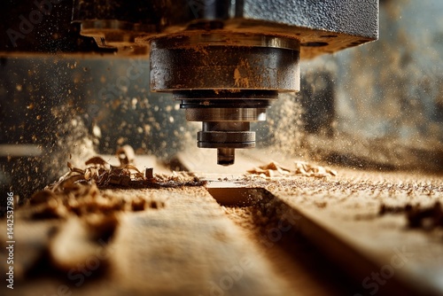 The wood factory contains a machine tool known as a CNC milling machine and various drilling machines