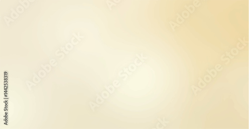 Light pale soft pastel gold golden champagne beige white  gradient smooth background. Abstract background design. Premium Light pale soft pastel gold golden   background design. Illustration. Vector.