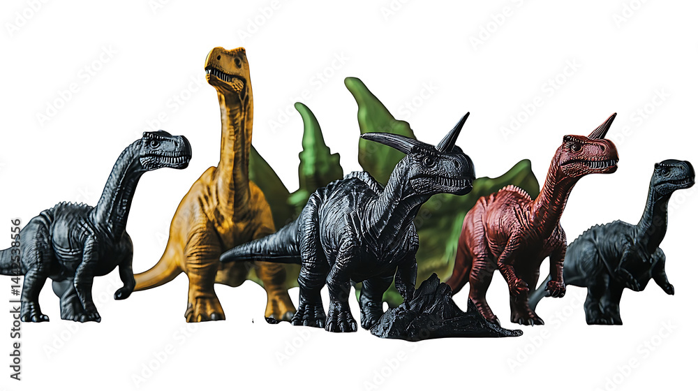 Fototapeta premium Set of Dinosaurs