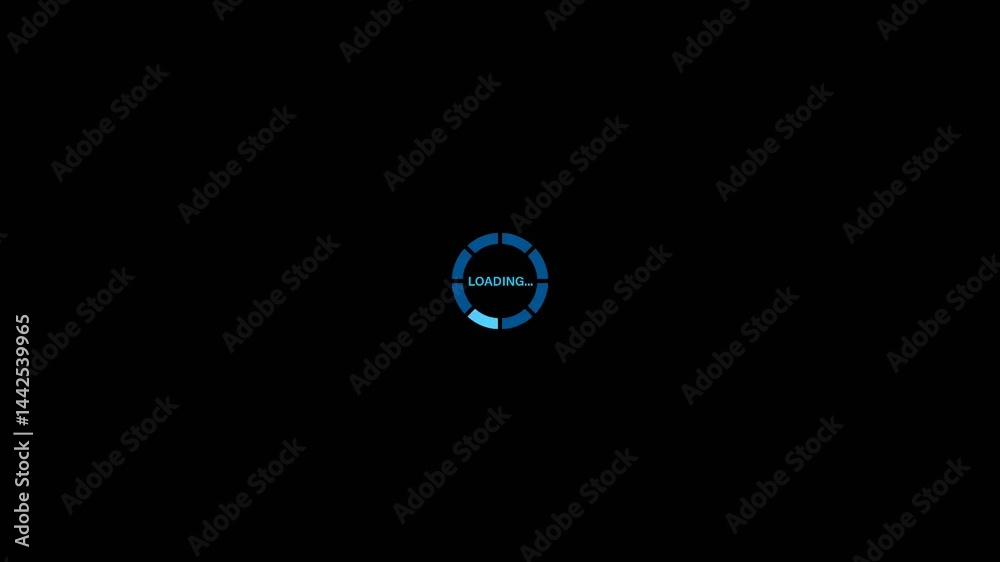 Blue Dashed Circle Loading Screen Blue Dashed Circle Loading Screen