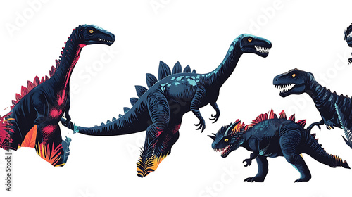 Set of Dinosaurs