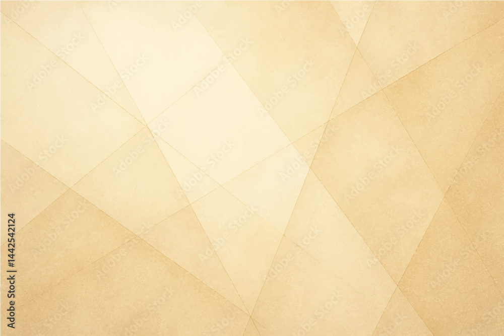 Fototapeta premium Brown mustard orange gold golden yellow beige white abstract background. Geometric shape. Line stripe corner triangle. Color gradient. Noise grain. Premium. Design.