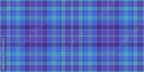 Serene blue and purple plaid pattern.  Ideal for textile design, fashion, website backgrounds, or any project needing a sophisticated, calming texture.