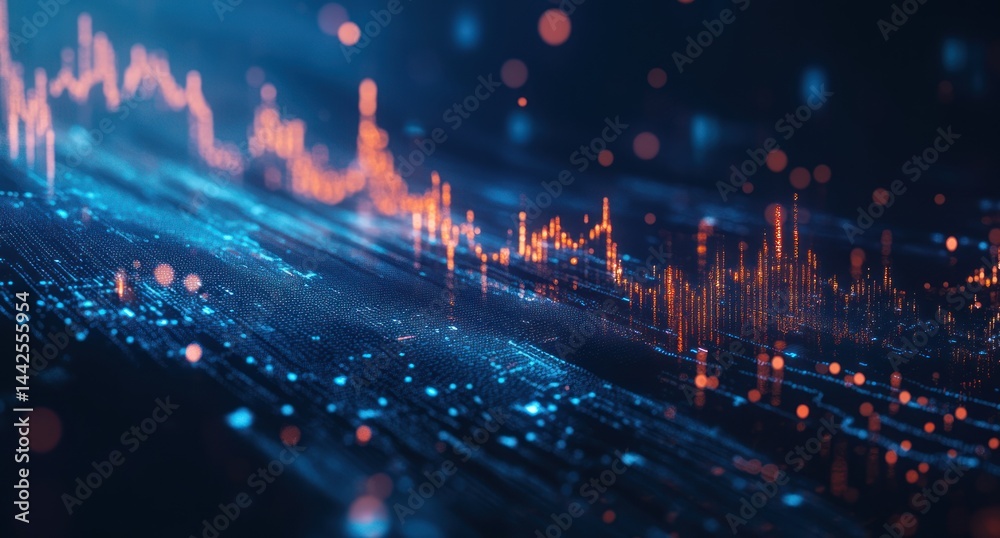 Fototapeta premium Abstract data visualization (1)