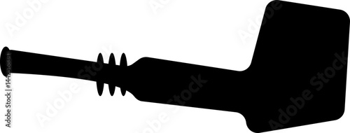 Tobacco pipes icon . Cigarette vector logo design Smoking Pipe silhouette isolated on transparent background Vintage old fashion addiction tool cigarette usually smoked by elderly people
