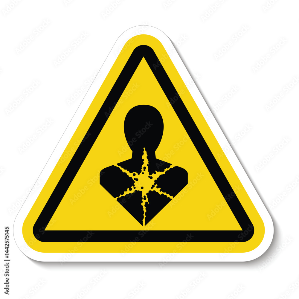 Health Hazard Symbol Label,Longer Term Health Hazard,GHS Hazard Pictogram Health Hazard Symbol Label,Longer Term Health Hazard,GHS Hazard Pictogram