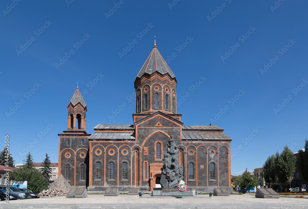 Church of the Holy Saviour being reconstructed after the 1988 earthquake and the original dome suffered during the earthquake
