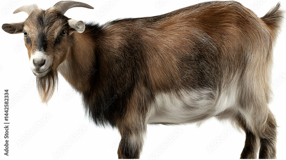 Fototapeta premium Goat Isolated on White