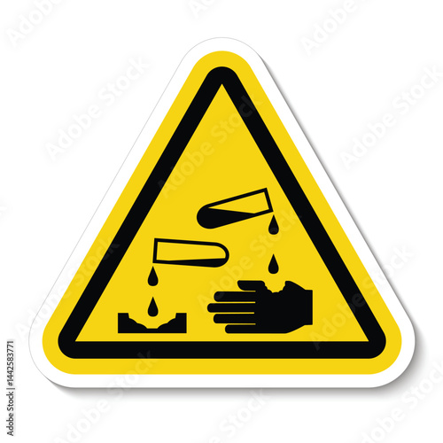 Hazardous substances signs icon flammable skull radioactive hazard corrosive