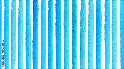 Gentle Flow: 25 Light Blue Vertical Stripes in Watercolor on Damp Paper