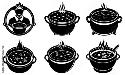 Stew silhouette vector