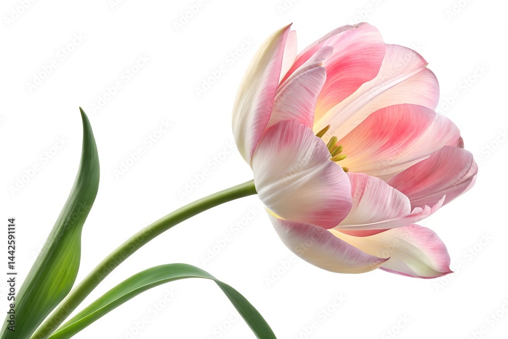 Fototapeta premium pink lily isolated on white