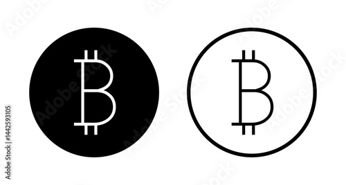 Bitcoin icon logo design. bitcoin sign and symbol. payment symbol. cryptocurrency logo