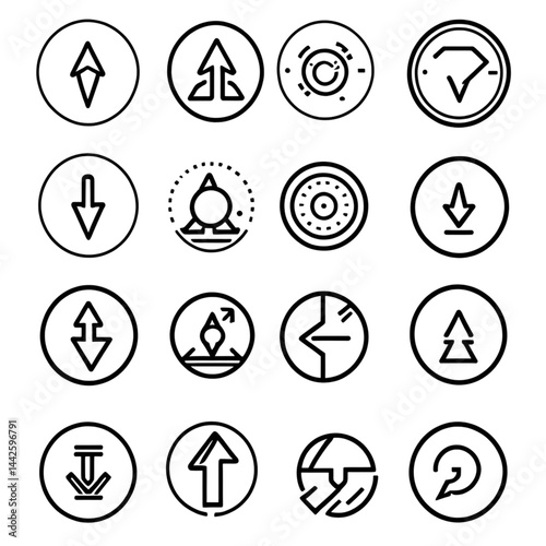 矢印とナビゲーションアイコンセット｜Arrow and Navigation Icon Set
