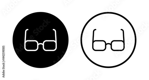 Glasses icon logo design. Glasses sign and symbol