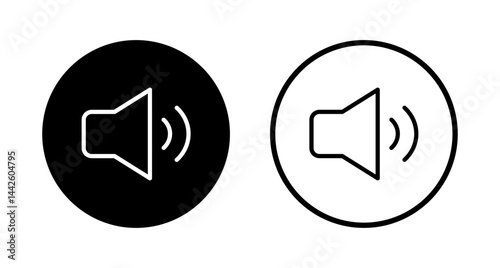 Speaker icon logo design. volume sign and symbol. loudspeaker icon. sound symbol