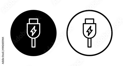 Usb icon logo design. Flash disk sign and symbol. flash drive sign. usb charging