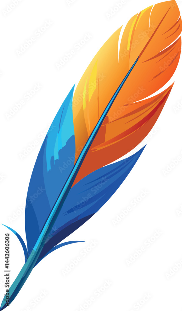 High-Quality Premium Feather Vector Illustration for Creative, Artistic, and Symbolic Design – Modern Minimalist Graphic Element High-Quality Premium Feather Vector Illustration for Creative, Artistic, and Symbolic Design – Modern Minimalist Graphic Element