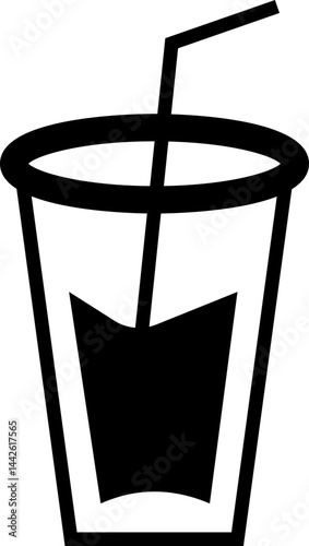 classic water glass icon. Soft Water drops Line icon, Design, Pixel perfect, Editable stroke. Logo, Sign, Symbol. falling drops into glass pipe icon Refreshing Hydration on transparent background