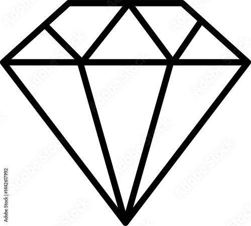 diamond icon white on background