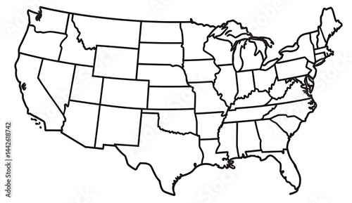 US States Map
