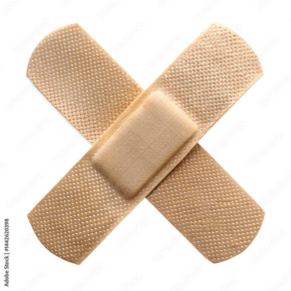 First aid plaster isolated on transparent background First aid plaster isolated on transparent background