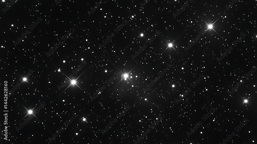 Obraz premium Starry night sky, celestial view