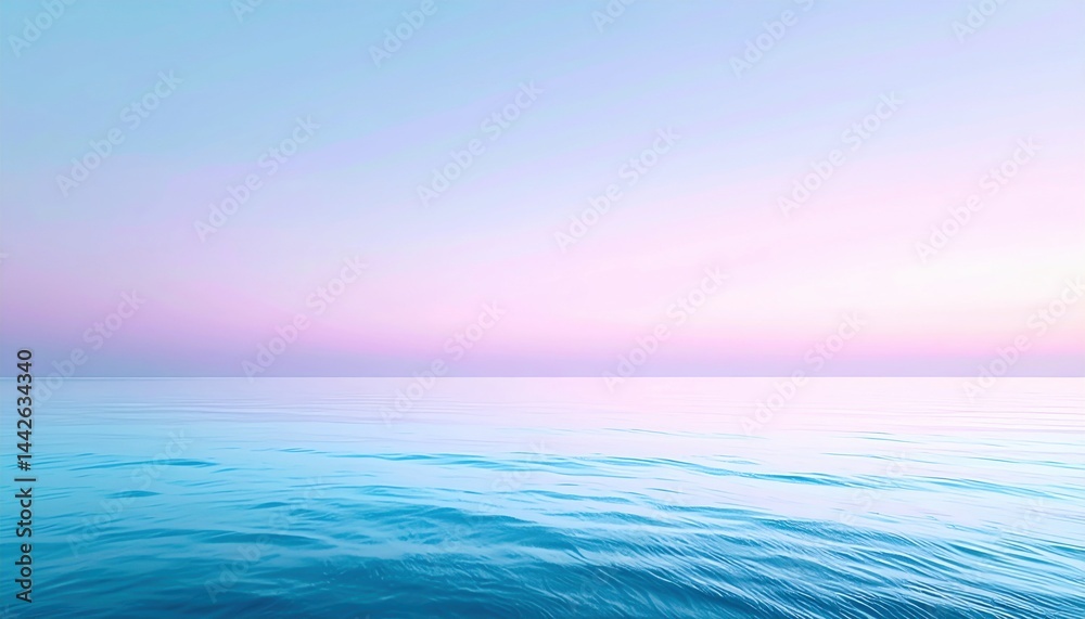 Obraz premium Tranquil ocean sunrise coastal serenity nature photography seascape aerial view calm waters
