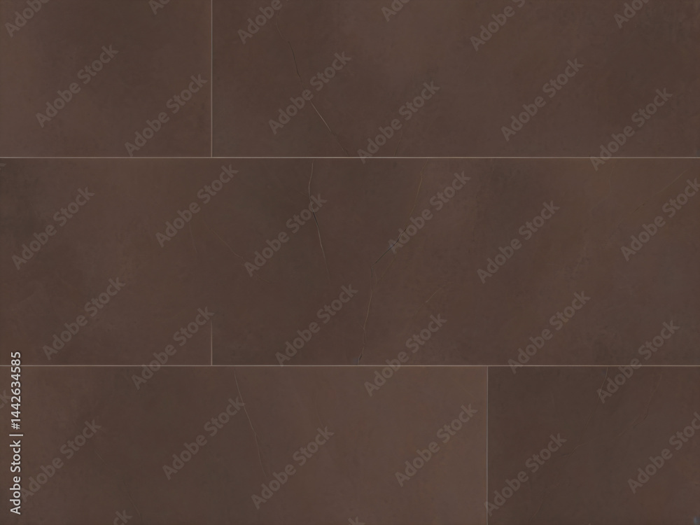 Fototapeta premium Dark Brown Horizontal Rectangular Tile Surface