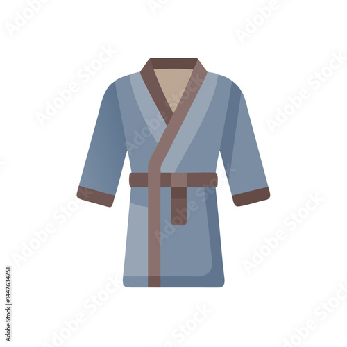 bathrobe on white background for web and graphic design
