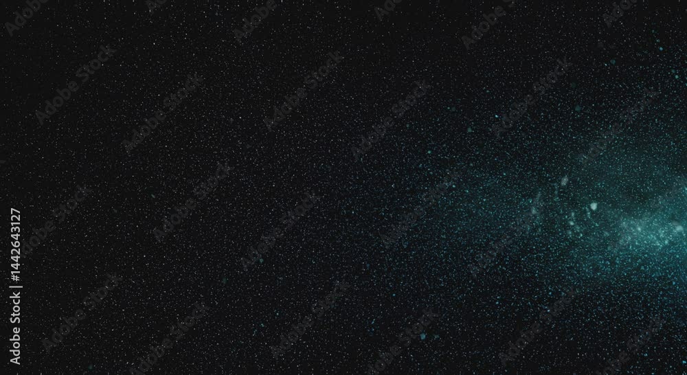 dark space background teal dust particles animation dark space background teal dust particles animation