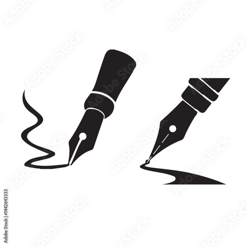 fountain pen vector