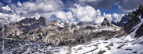Panoramablick auf die Dolomiten