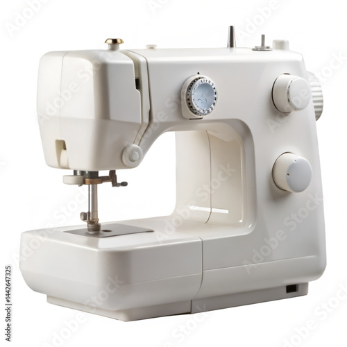 Sewing machine isolated on transparent background 