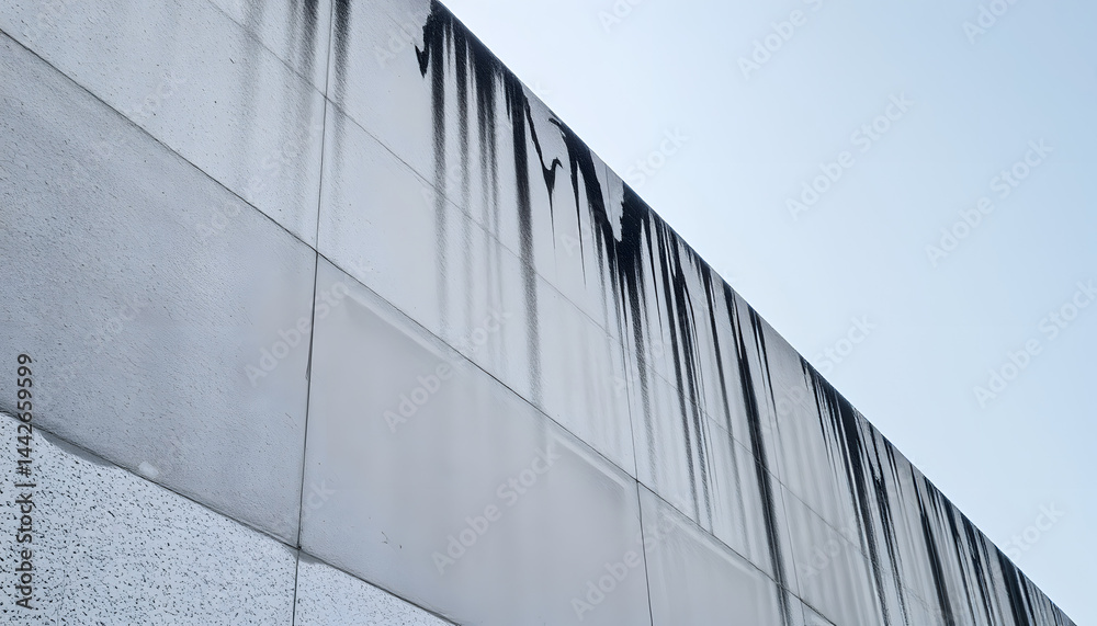 Fototapeta premium grey concrete wall, photo. with white shades