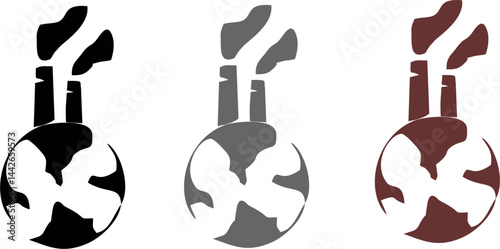  Factory smoke, Wildfire, car emission, Industrial smoke.