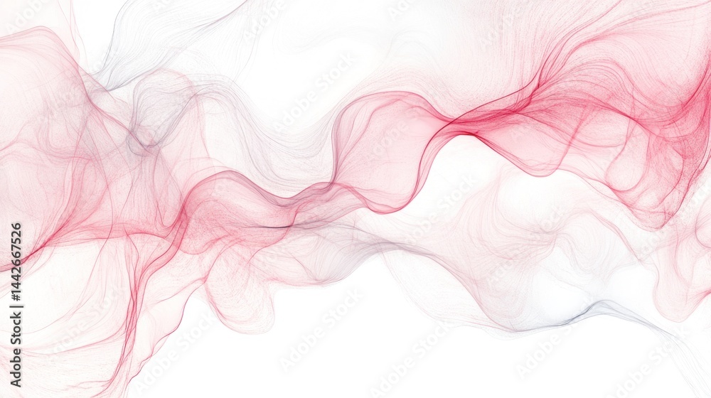 Abstract swirling patterns of delicate, translucent smoke-like forms.