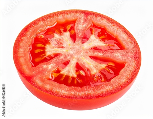 Wallpaper Mural Sliced tomato isolated on white. Torontodigital.ca