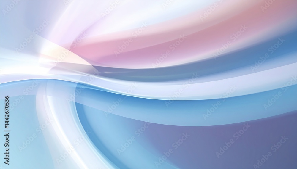 Naklejka premium Fluid motion abstract design digital artwork modern aesthetic soft color palette creative perspective