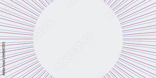 Design elements. Wave of many purple lines circle ring. Abstract vertical wavy stripes on white background isolated. Vector illustration EPS 10.