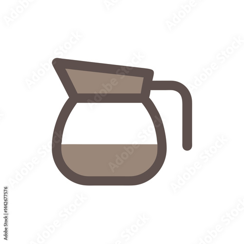 coffee pot on white background for web and graphic design